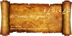 Ölvedi Ágnes névjegykártya